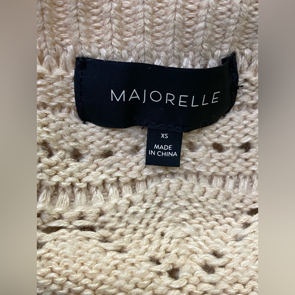 NWOT MAJORELLE Texture Stitch Sweater Set In Beige - Picture 8 of 8